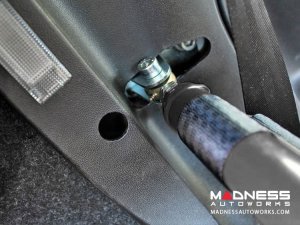 FIAT 500 Rear Harness Bar w/ Net - Black Bar w/ Black Net